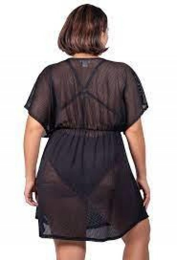 Kıvrımlı V Yaka Kollu Tunik - 4