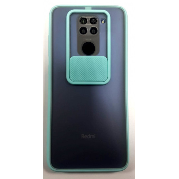 Xiaomi Redmi Note9 Kamera Sürgülü Korumalı Buz Silikon Kapak - 2