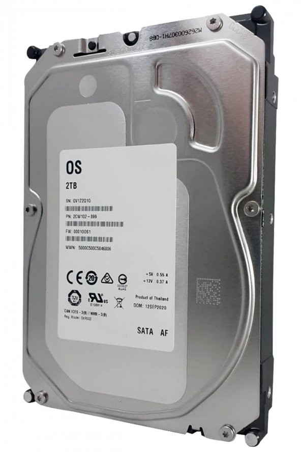 OS 3.5" 2 TB SATA 3.0 5900 7x24 RPM Güvenlik Hard Disk - 1