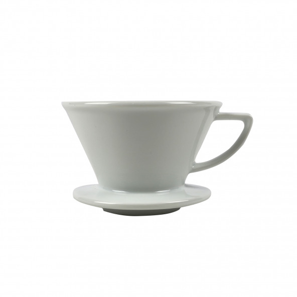 Küçük V60 Filtre Kahve Demleme Beyaz + 50 g FİLTRE KAHVE HEDİYE