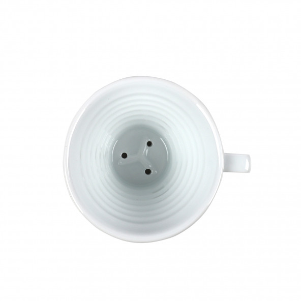 Küçük V60 Filtre Kahve Demleme Beyaz + 50 g FİLTRE KAHVE HEDİYE - 2