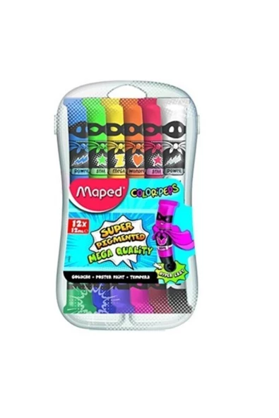 Maped Guaj Boya Ana Renk 6X75 Ml Karton Kutu