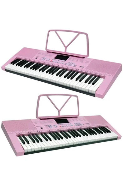 Midex PS-2300PK-PAK 61 Tuşlu Org Stand Kulaklık Pembe Başlangıç İçin Uygun - Resim 4