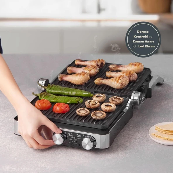 Homend Grilliant 1340H Inox Tost Makinesi - Resim 3