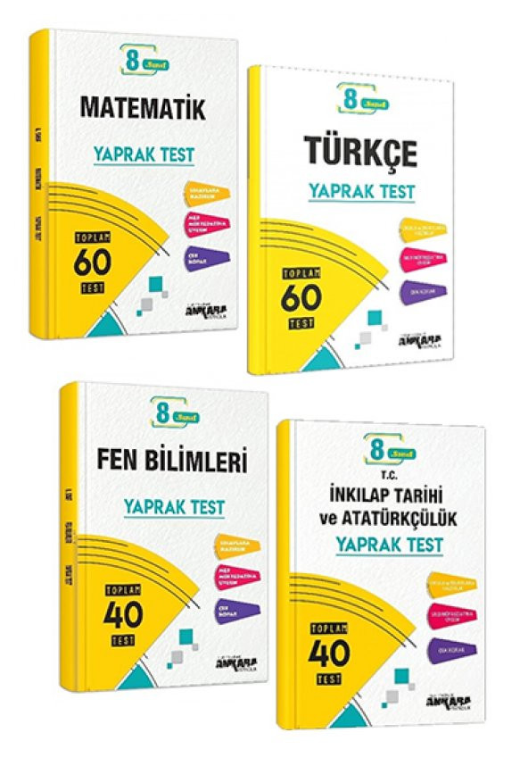 8. Sınıf Lgs Yaprak Test Seti Ankara Yayıncılık