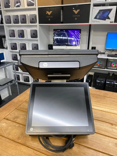 Pc Pos Hp Rp7 7800 Retaıl System G850 Cpu 8Gb Ddr3 Ram 240Gb Ssd Çift Ekran 15" Tp + 10.4" 2.El 3Ay - Resim 2