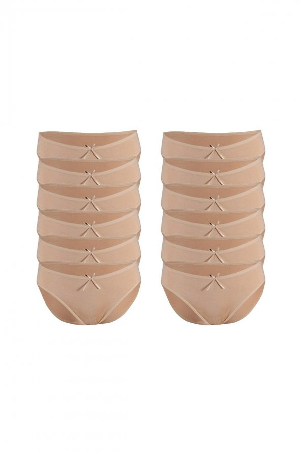 Özten Kadın 12li Paket Bambu Bikini Külot - 5
