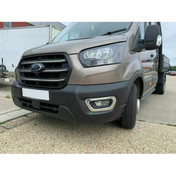 Ford Transit Krom Sis Farı Çerçevesi 2 Prç. 2019 Ve Üzeri Paslanm