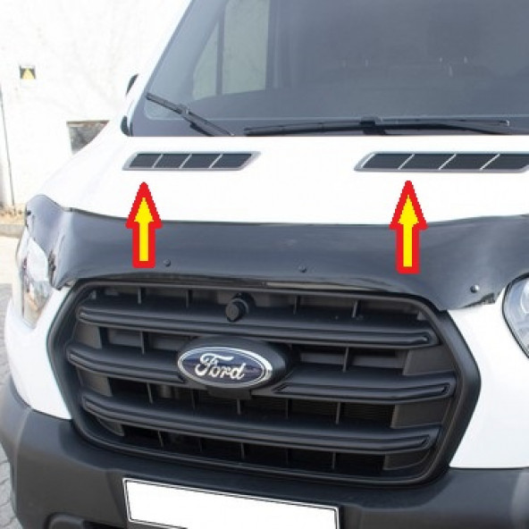 Ford Transit Krom Kaput Üstü Havalandırma 2 Parça 2013 Üzeri
