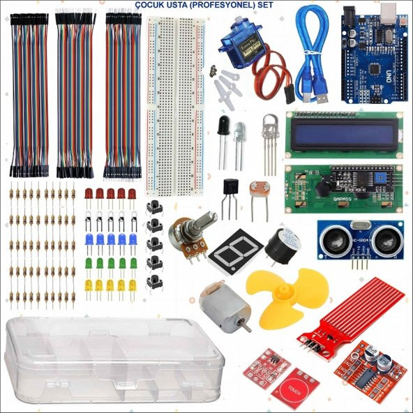 Eğiteklab Robotik Kodlama Arduino Çocuk Usta (PROFESYONEL) Set - 1