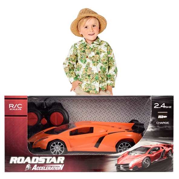 1:16,2.4 Uzaktan Kumandalı Şarjlı,Farı Yanan Lamborghini Araba - 8