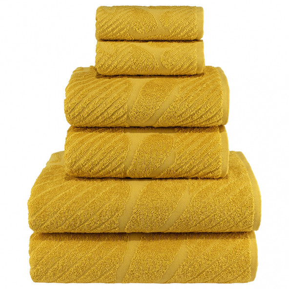 Textile Colors Zürafa Desenli 100 Pamuk Banyo Havlu Seti 6 Adet, 2 Banyo Havlusu, 2 El Havlusu, ve 2 Yüz Havlusu, -Elegance- Kiremit, - Resim 2