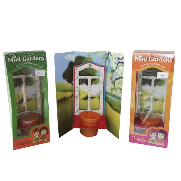 Üreten Çocuk, Vantuzlu Pencere Bitki Dikim Seti - Toprak, Bitki