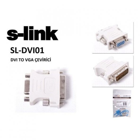 S-Link Sl-Dvı01 Dvı 24+5 M To Vga 15 F Çevirici