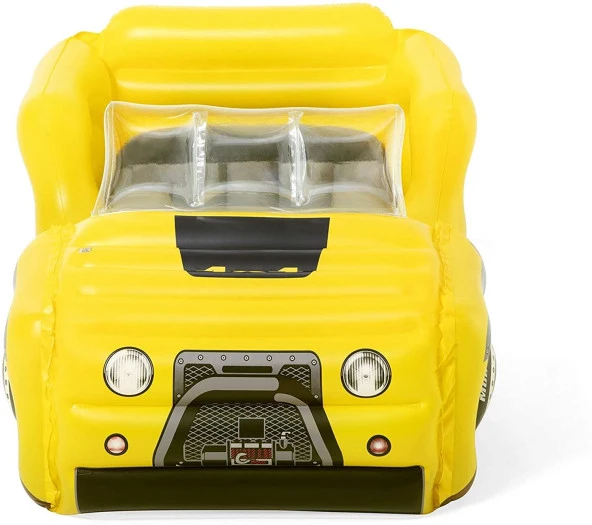 ŞİŞİRME POMPALI-Bestway 67714, 4X4 Jeep Temalı, Şişme Çocuk Yatağı - 4