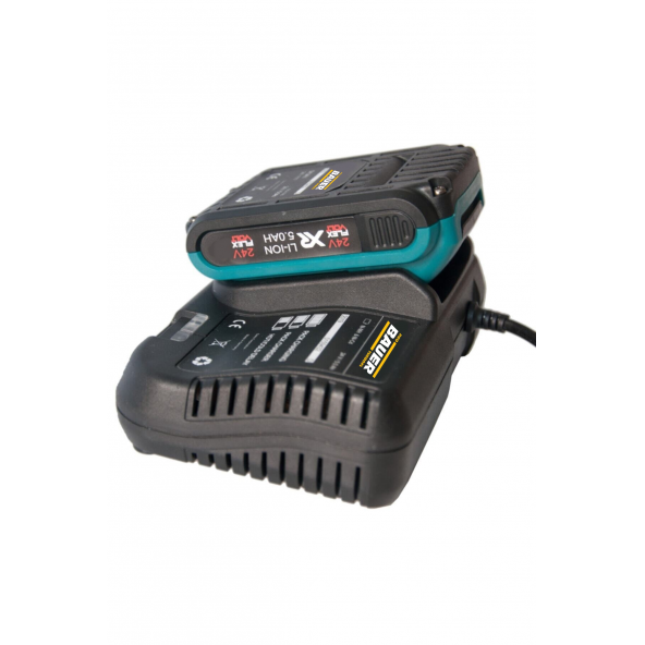 BAUER Xr 24 V 5 Ah Darbeli Çift Akülü Şarjlı Vidalama Matkap Blue - 3