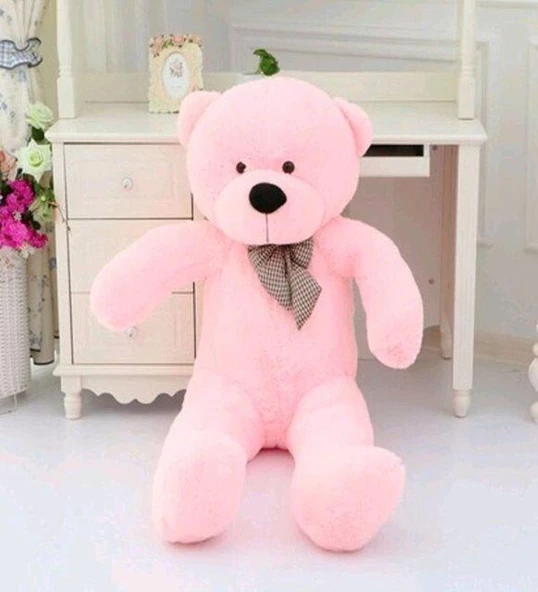 Papyonlu Sevimli Büyük Peluş Ayıcık, 130 cm - % 100 YERLİ - 11
