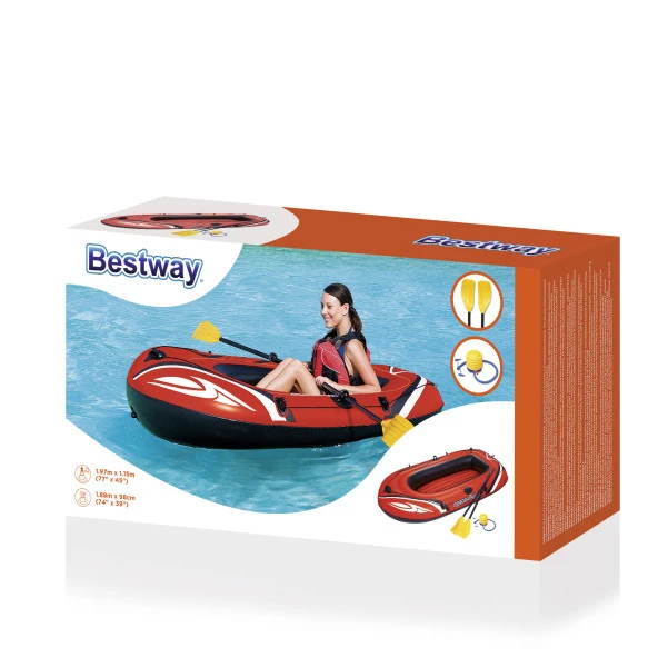 Bestway Şişme Bot+Kürek+Pompa (2 Kişilik)-61062 - 4