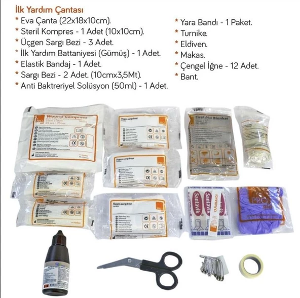 CARUB Eva Lüks İlk Yardım Çantası Belgeli Milenyum - 2