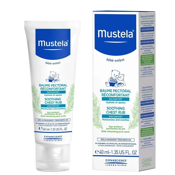 Mustela Soothing Comfort Chest Rub Rahatlatıcı Göğüs Balsamı 40 ml