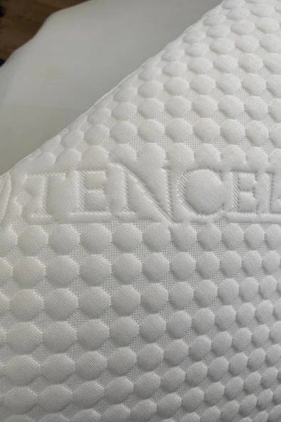 Rudu Tencel Kılıf, Ortopedik, Sertifikalı Visco Sünger Yastık 60x40x15 cm 1250gr Omuz/Boyun Destekli - 3