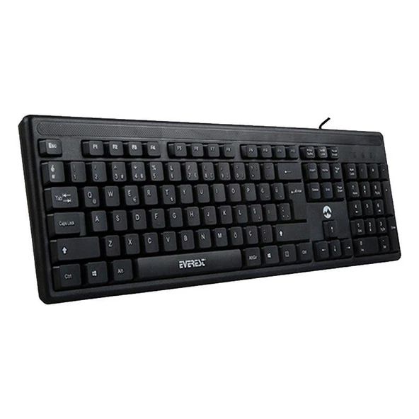 Everest KB-1002 Siyah USB Q Standart Klavye Kablolu Usb Klavye - 6