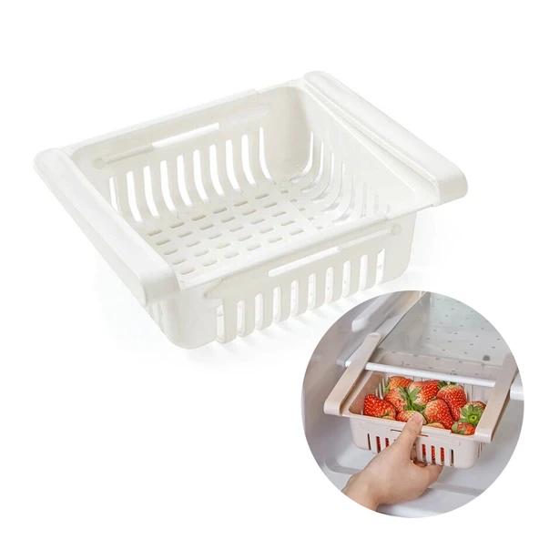 Ayt Sunup Buzdolabı İçi Geçmeli Düzenleyici Raf Pratik Buzdolabı Rafı Çekmecesi