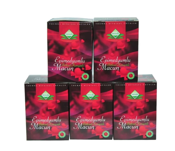 THEMRA MACUN 5 ADET 240 GR BALLI BİTKİSEL MACUN