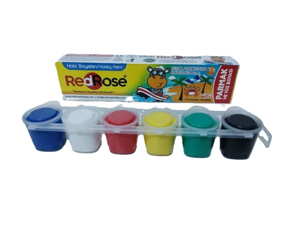 Hayal Sepeti Parmak ve Yüz Boyası 6 Renk 6x25mm - 5