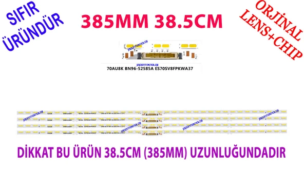 SAMSUNG, UE70BU8000UXTK, BN96-52585A, 70AU8K, ES70SV8FPKWA37, LED BAR, BACKLIGHT, PANEL LEDLERİ, 385MM