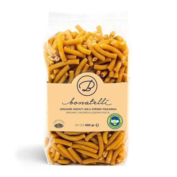Bonatelli Organik Nohut Unlu Dirsek Makarna 400 g e