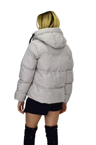 Kadın Spor Kapüşonlu Mont  M5009 BGL-ST03988 - Resim 11