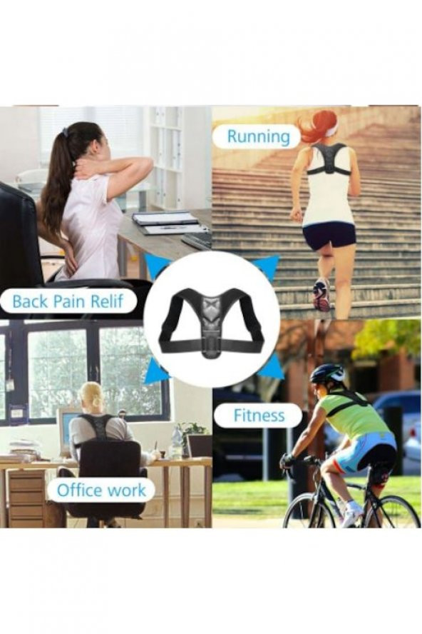 Bayan Erkek Atlet Sporcu Posturex Korse Aparatı Dik Duruş Korsesi - Resim 2