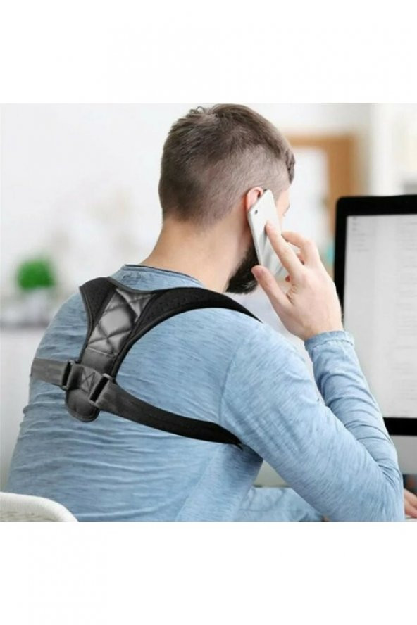 Bayan Erkek Atlet Sporcu Posturex Korse Aparatı Dik Duruş Korsesi - Resim 7