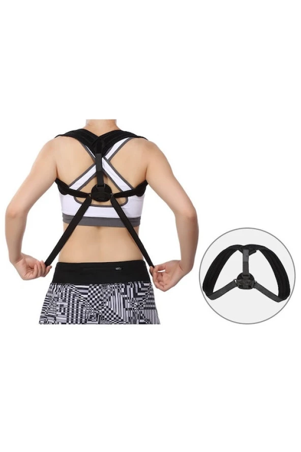 Bayan Erkek Atlet Sporcu Posturex Korse Aparatı Dik Duruş Korsesi ürün görseli 1