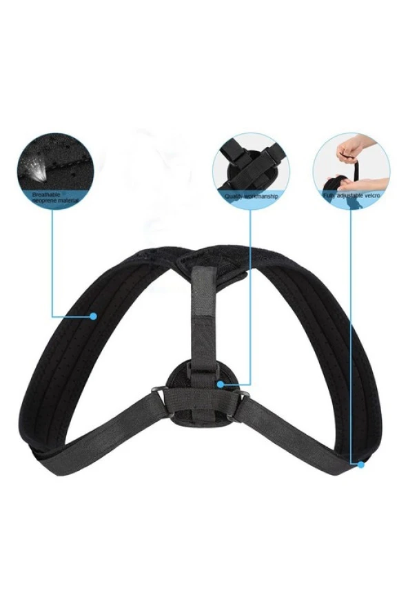 Bayan Erkek Atlet Sporcu Posturex Korse Aparatı Dik Duruş Korsesi - Resim 6