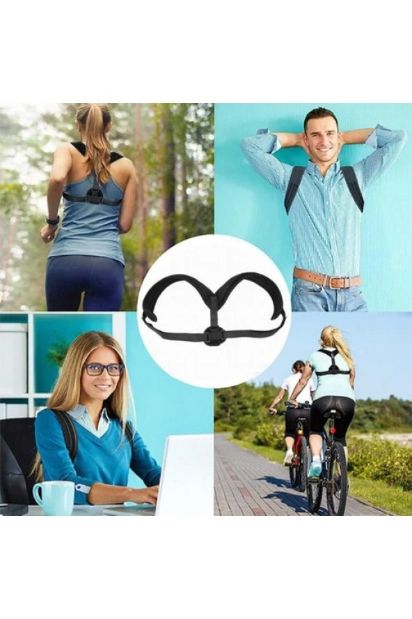 Bayan Erkek Atlet Sporcu Posturex Korse Aparatı Dik Duruş Korsesi - Resim 7