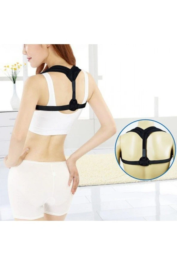 Bayan Erkek Atlet Sporcu Posturex Korse Aparatı Dik Duruş Korsesi - Resim 8