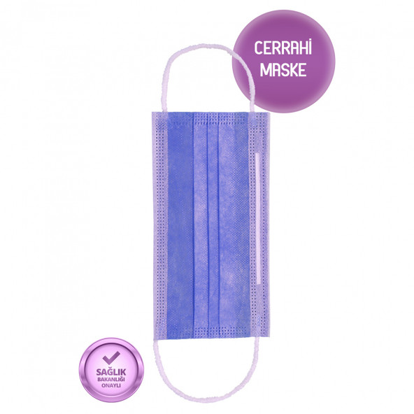 Poetic Naturel Tip 2R Cerrahi Maske Mavi 100 Adet Maske - 10'lu Poşet - 4