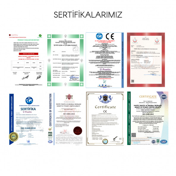 Poetic Naturel Tip 2R Cerrahi Maske Mavi 100 Adet Maske - 10'lu Poşet - 7