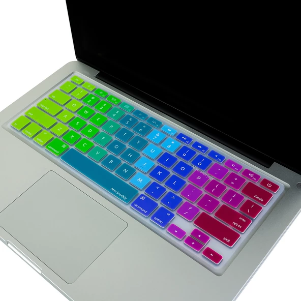 Macbook Klavye Koruyucu Air Pro için (US-ABD İngilizce) Dazzle (Eski USB'li Model 2008-2017) ile Uyumlu - 4