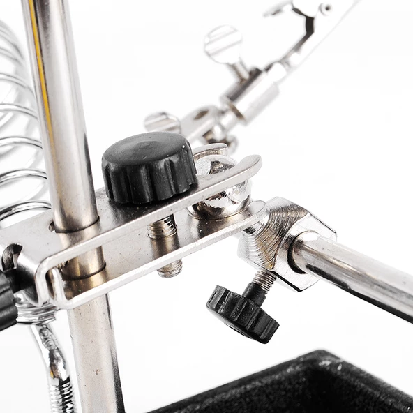 Çok Fonksiyonlu Lehim Tamir Standı 9cm Büyüteç - 7