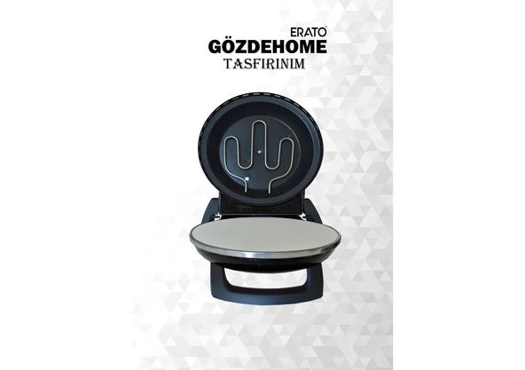 Erato Taşfırınım Pizza Makinesi, Lahmacun Makinesi Doğal Taş Fırın - Timer - 400 C. - 4