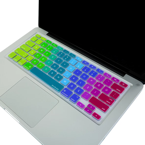 Macbook Klavye Air Pro Koruyucu Dazzle (US to TR) (Eski USB'li Model 2008/2017) ile Uyumlu - 4