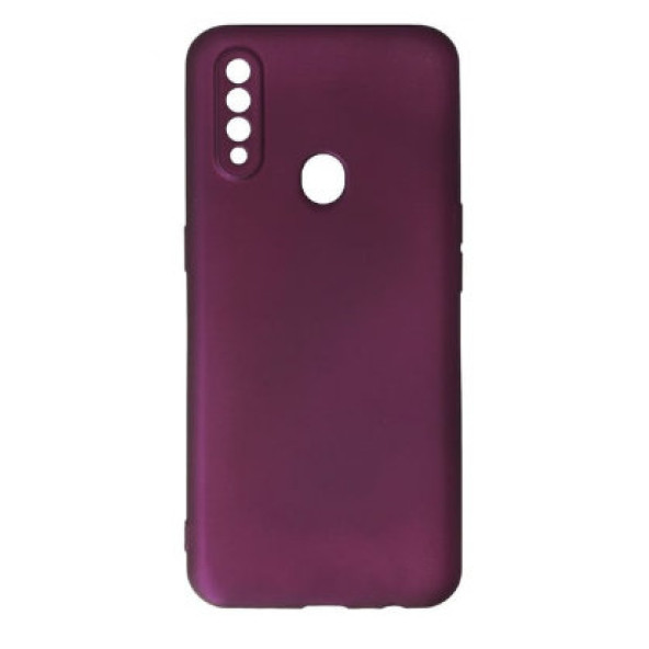 OPPO A31 RUBBER CASE KAMERA KORUMALI YUMUŞAK SLİKON KILIF BORDO