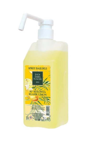 Eyüp Sabri Tuncer Klasik Limon Kolonya Pompalı 1 Litre
