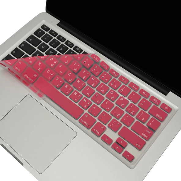 Arapça Klavye Macbook Air Pro Klavye Koruyucu UStip (ESKİ USB'Lİ MODEL 2008/2017) ile Uyumlu - 4