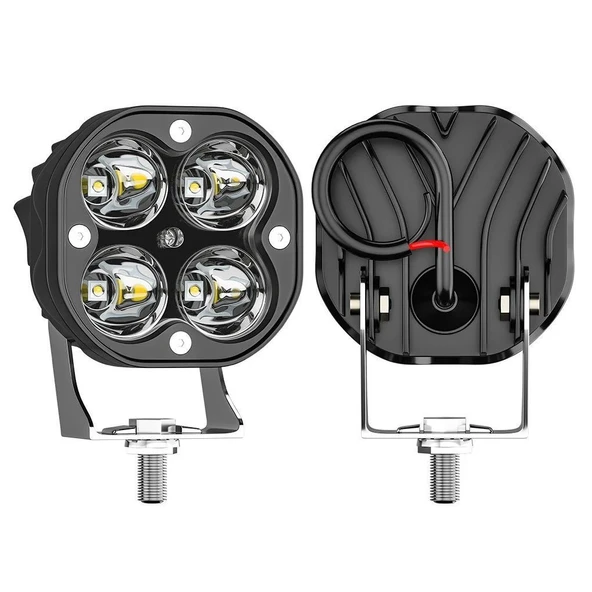 3'' Beyaz Sarı Led Spot Off Road, Motosiklet Sis Farı Çalışma Lambası 12-24V - 3