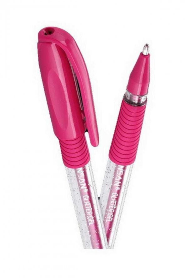 Pensan Glitter Simli Jel Kalem 1 mm - Pembe