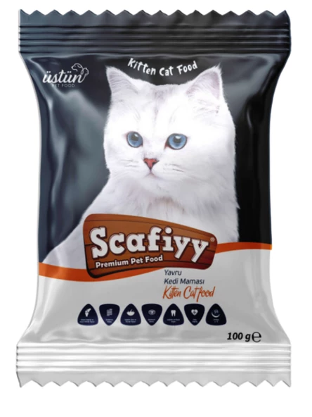 SCAFİYY YAVRU KEDİ MAMASI 100 GRAM (12 ADET)